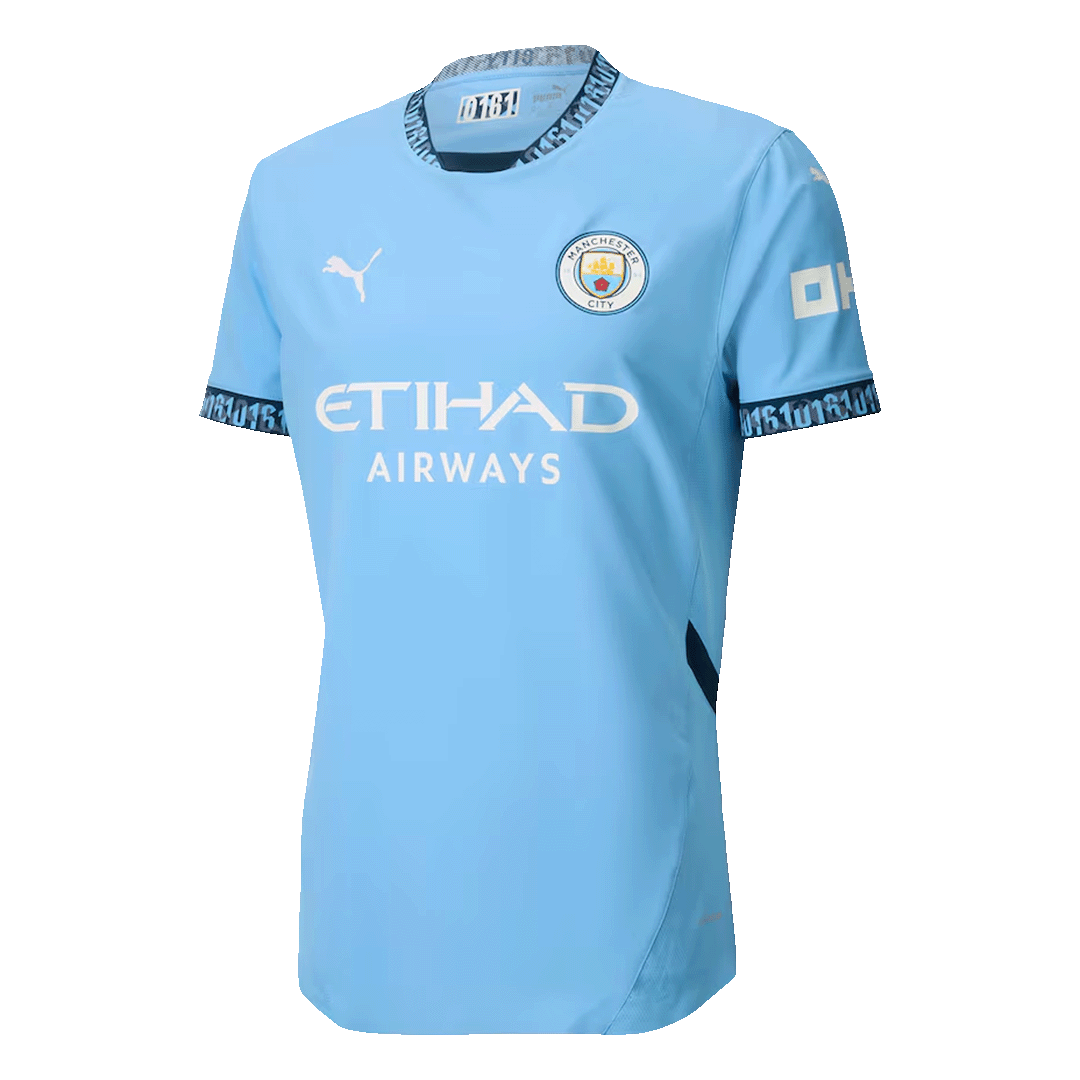 HAALAND #9 Manchester City Home Authentic Soccer Jersey