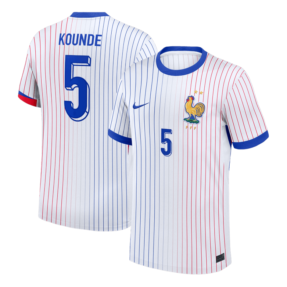 KOUNDE #5 France Away Soccer Jersey
