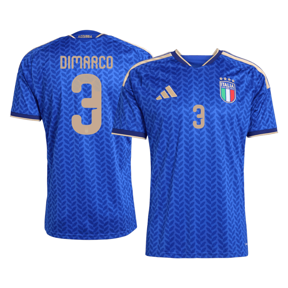 DIMARCO #3 Italy Home Soccer Jersey World Cup 2026