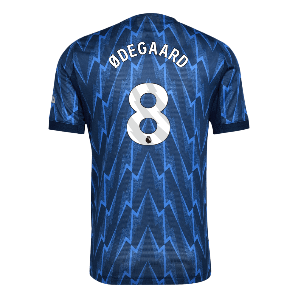 ØDEGAARD #8 Arsenal Away Authentic Soccer Jersey 2025/26
