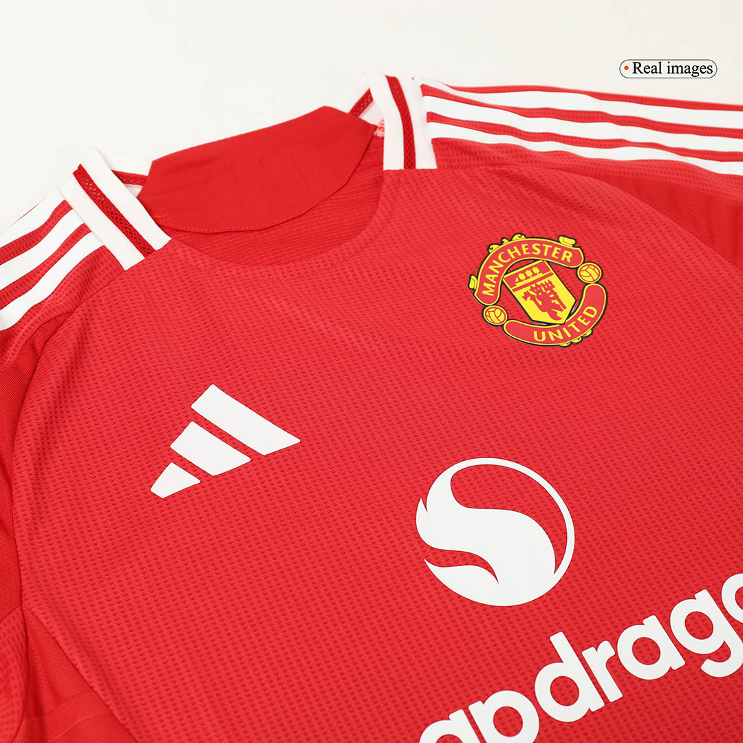 GARNACHO #17 Manchester United Home Authentic Soccer Jersey