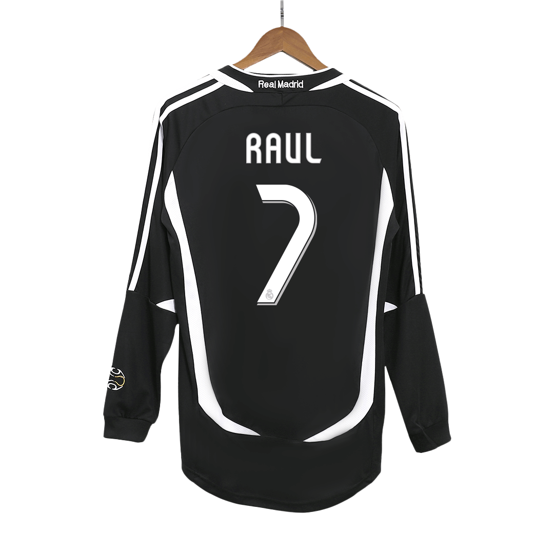 Vintage Soccer Jersey RAUL #7 Real Madrid Away Long Sleeve 2006/07