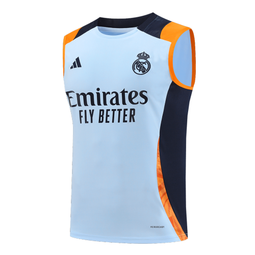 Real Madrid Pre-Match Sleeveless Top Blue