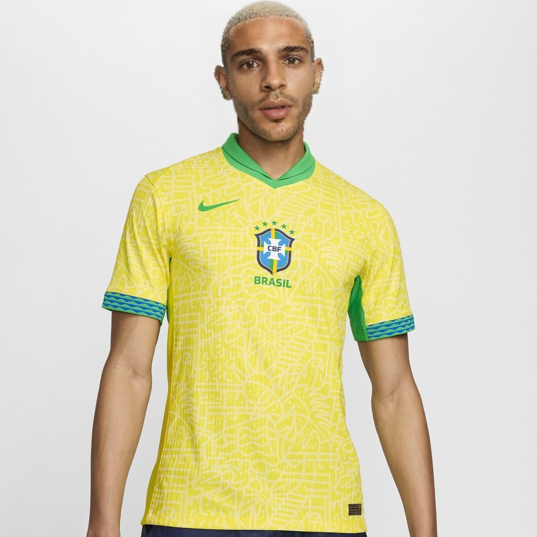 Brazil Home Authentic Soccer Jersey