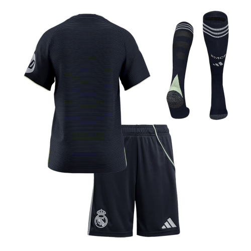 Real Madrid Away Kids Soccer Jerseys Full Kit 2025/26