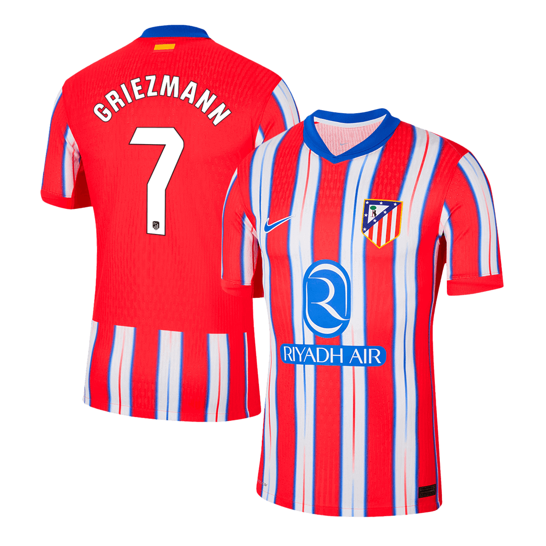 GRIEZMANN #7 Atletico Madrid Home Authentic Soccer Jersey