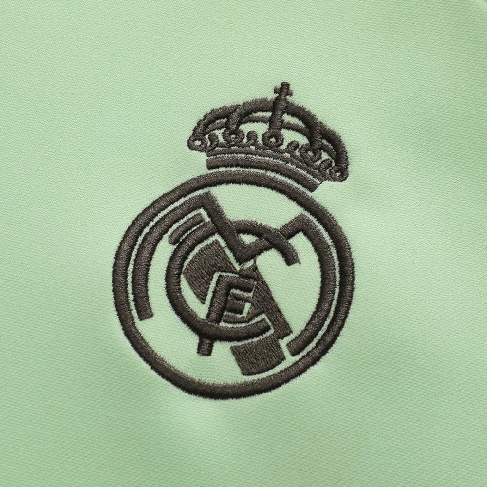 Real Madrid 1/4 Zip Tracksuit 2025/26 Kids Green