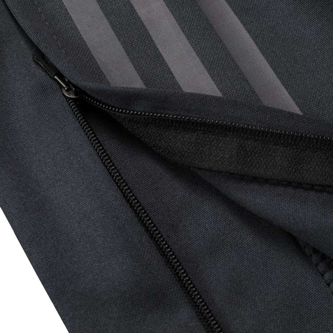 Real Madrid 1/4 Zip Tracksuit Gray