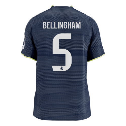 BELLINGHAM #5 Real Madrid Away Authentic Soccer Jersey 2025/26