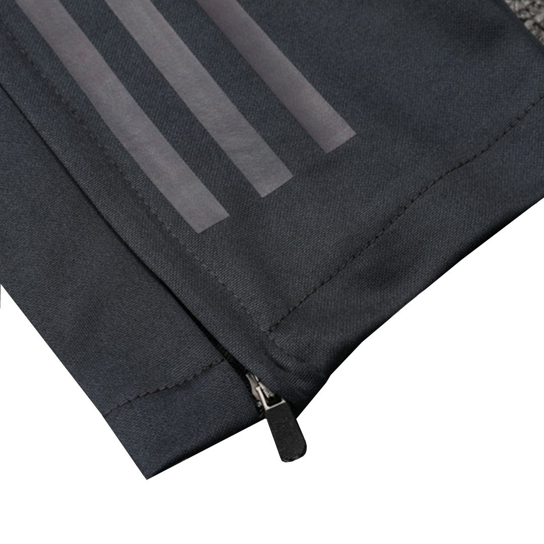 Real Madrid 1/4 Zip Tracksuit Gray