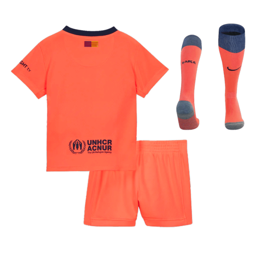 Barcelona Third Away Kids Soccer Jerseys Full Kit 2025/26