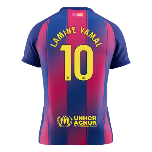 LAMINE YAMAL #10 Barcelona Home Soccer Jersey 2025/26