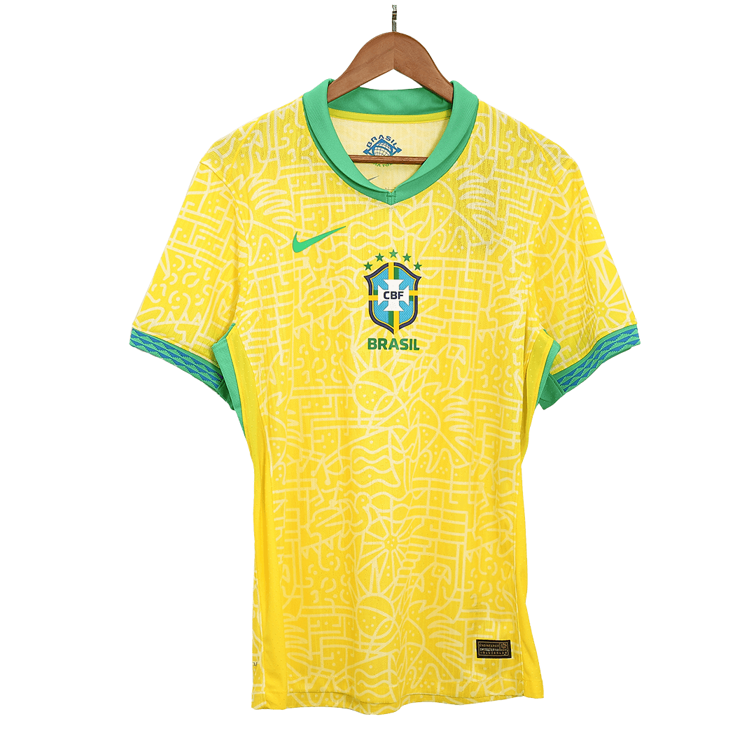 Brazil Home Authentic Soccer Jersey