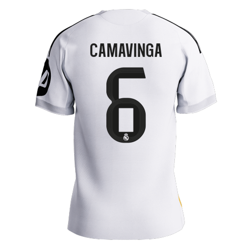 CAMAVINGA #6 Real Madrid Home Authentic Soccer Jersey 2025/26