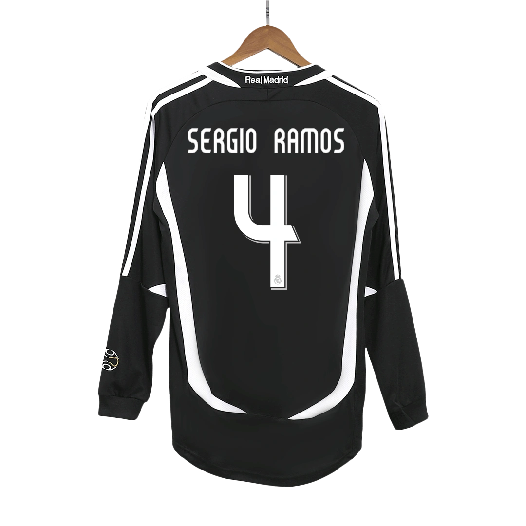 Vintage Soccer Jersey SERGIO RAMOS #4 Real Madrid Away Long Sleeve