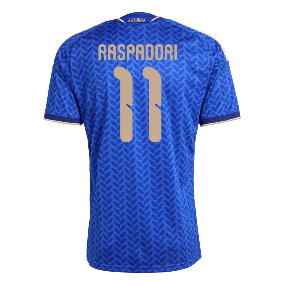 RASPADORI #11 Italy Home Soccer Jersey World Cup 2026