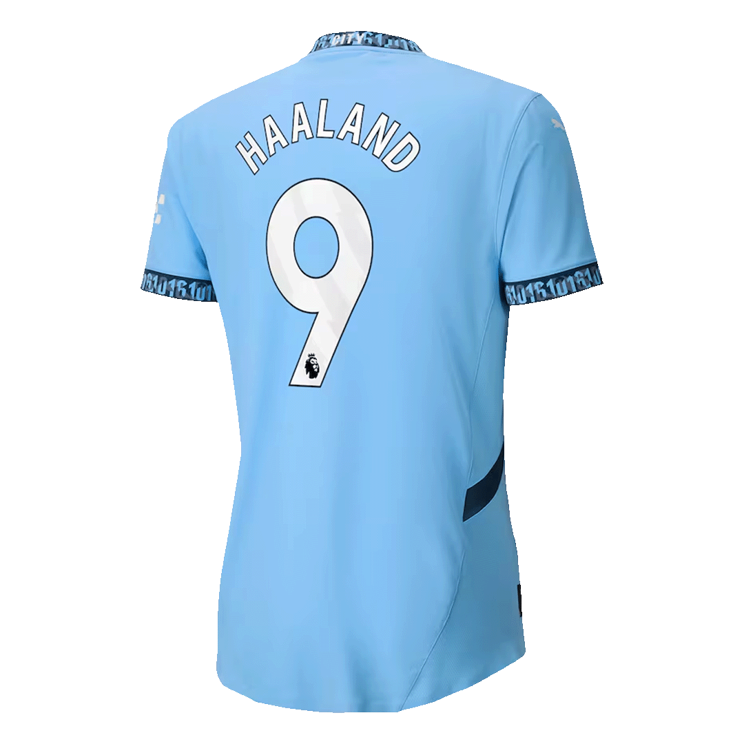 HAALAND #9 Manchester City Home Authentic Soccer Jersey