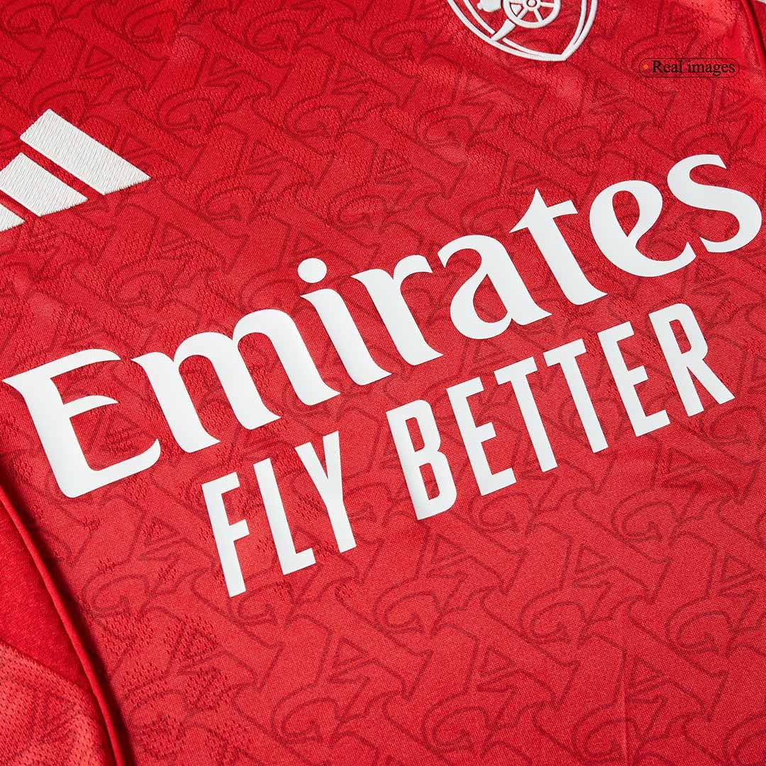 SALIBA #2 Arsenal Home Authentic Soccer Jersey 2025/26