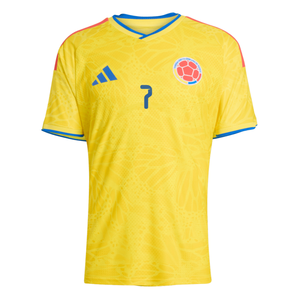 LUIS DíAZ #7 Colombia Home Player Version Jersey World Cup 2026