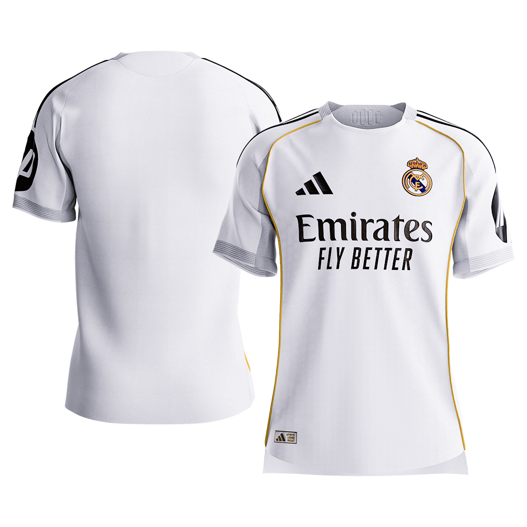 Real Madrid Home Authentic Soccer Jersey 2025/26