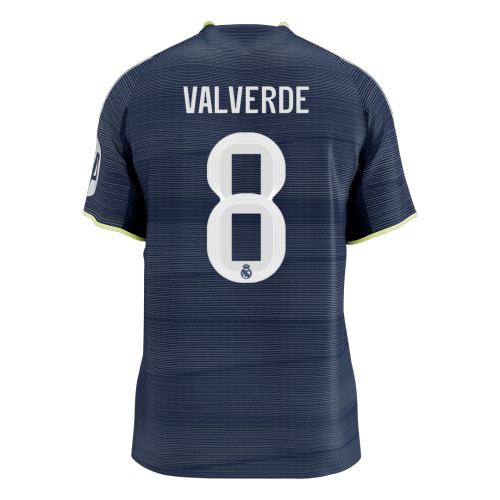 VALVERDE #8 Real Madrid Away Authentic Soccer Jersey 2025/26