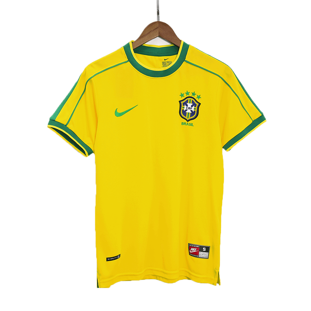 Vintage Soccer Jersey RIVALDO #10 Brazil Home 1998