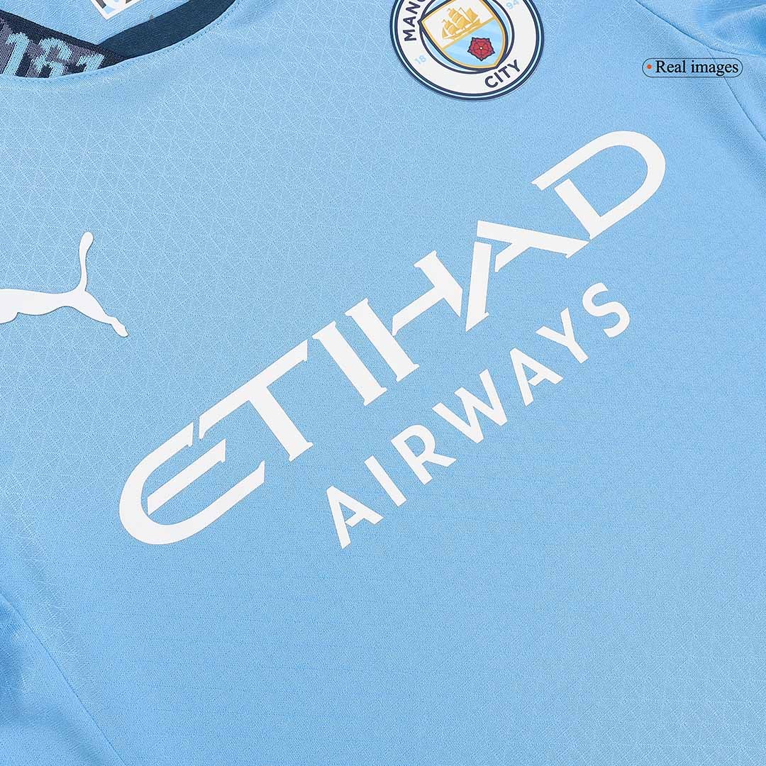 Manchester City Home Authentic Soccer Jersey