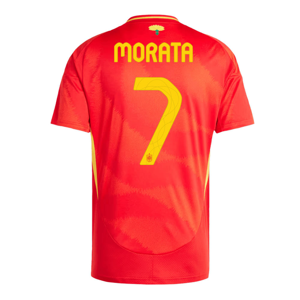 MORATA #7 Spain Home Soccer Jersey EURO