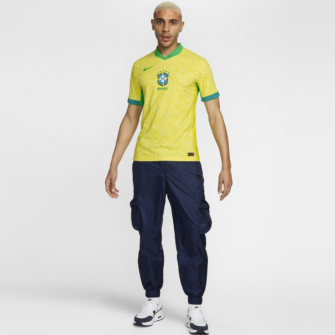 Brazil Home Authentic Soccer Jersey