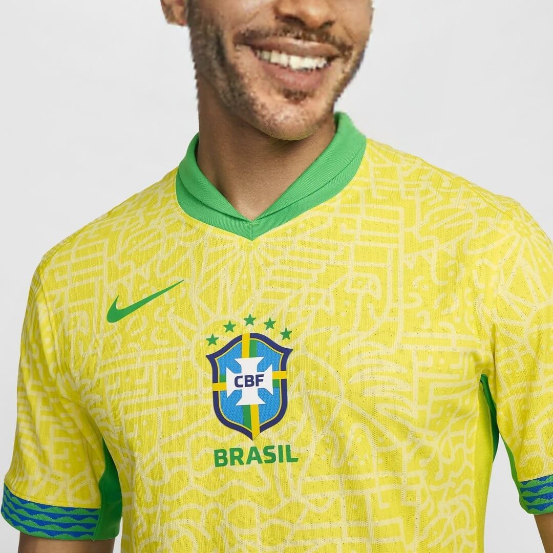 Brazil Home Authentic Soccer Jersey