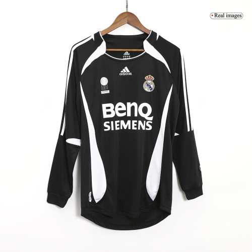 Vintage Soccer Jersey BECKHAM #23 Real Madrid Away Long Sleeve 2006/07