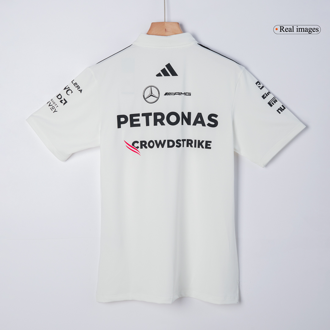 Mercedes AMG Petronas F1 2025 Team Polo White