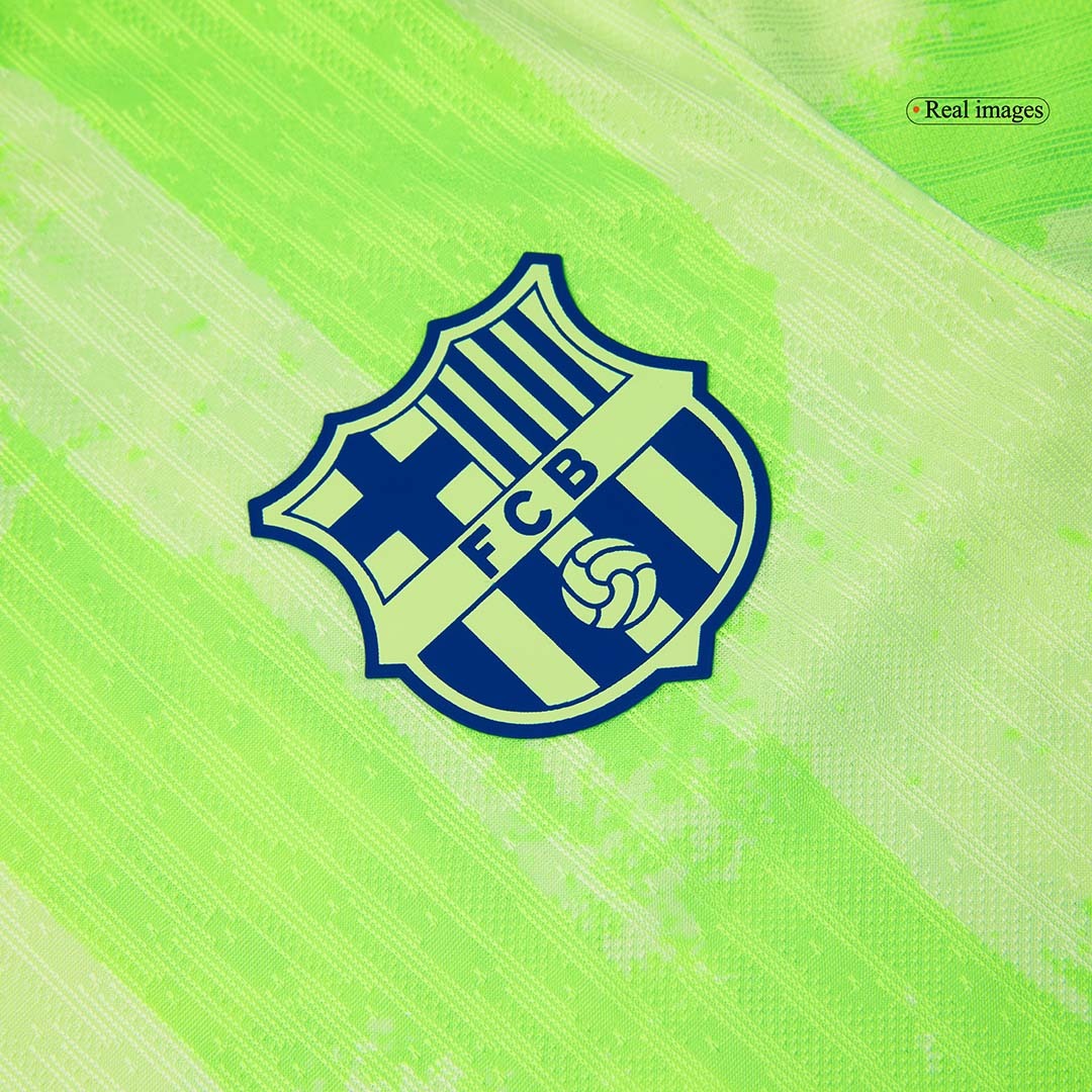 Barcelona Third Away Authentic Soccer Jersey -（Spotify Logo Without Text）