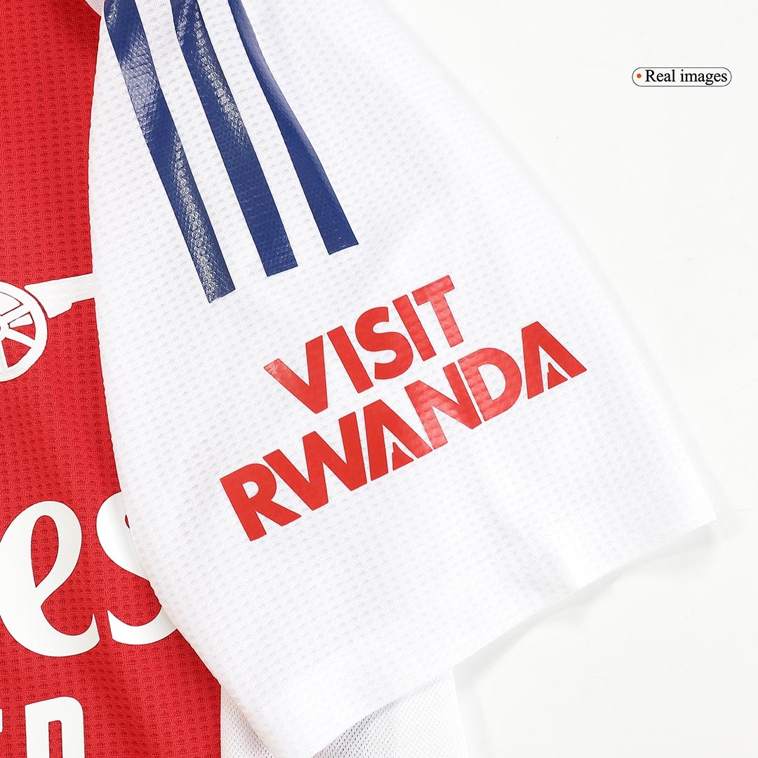 RICE #41 Arsenal Home Authentic Soccer Jersey - UCL