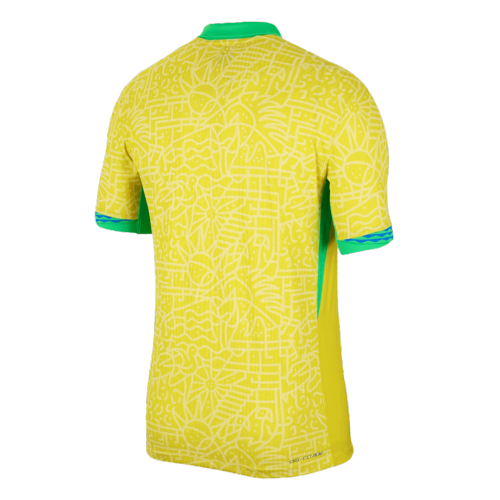 Brazil Home Authentic Soccer Jersey