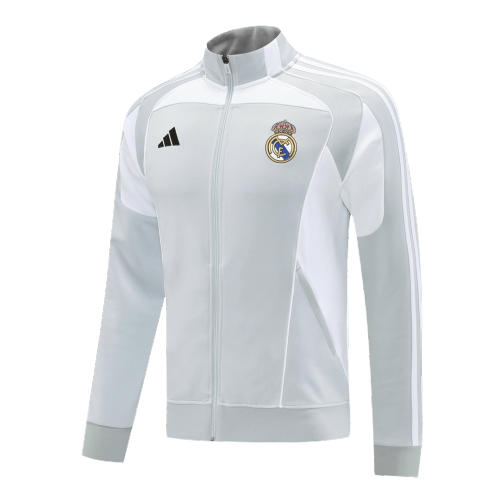 Real Madrid Home Track Jacket 2025/26 - Gray