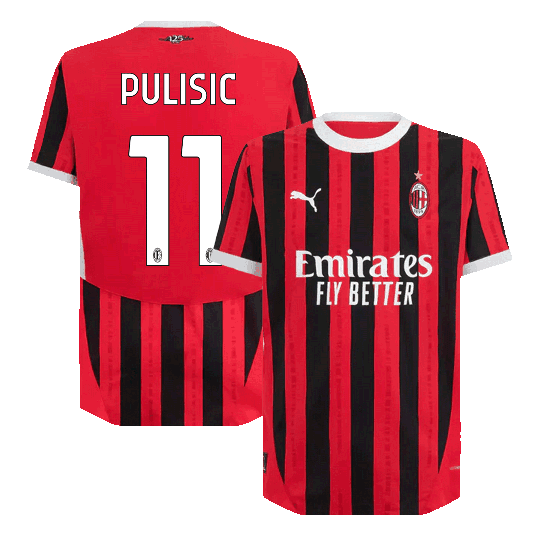 PULISIC #11 AC Milan Home Authentic Soccer Jersey