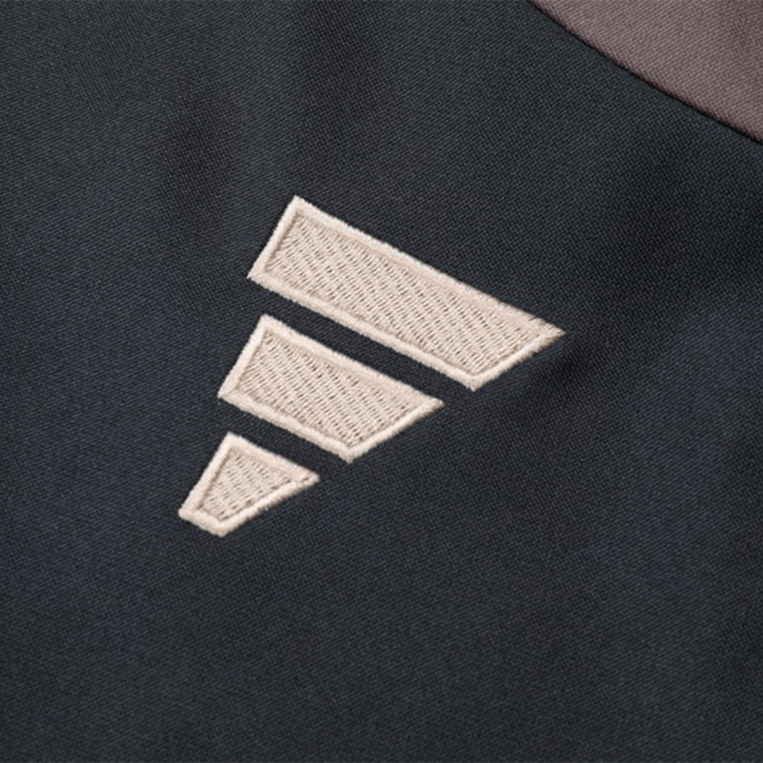 Real Madrid 1/4 Zip Tracksuit Gray