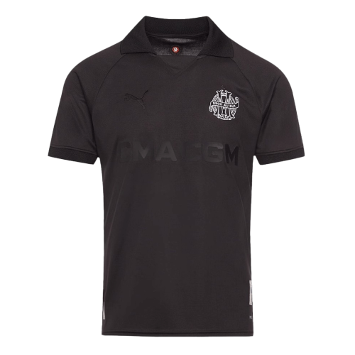 Marseille Goalkeeper Soccer Jersey Black - 125th Anniversary
