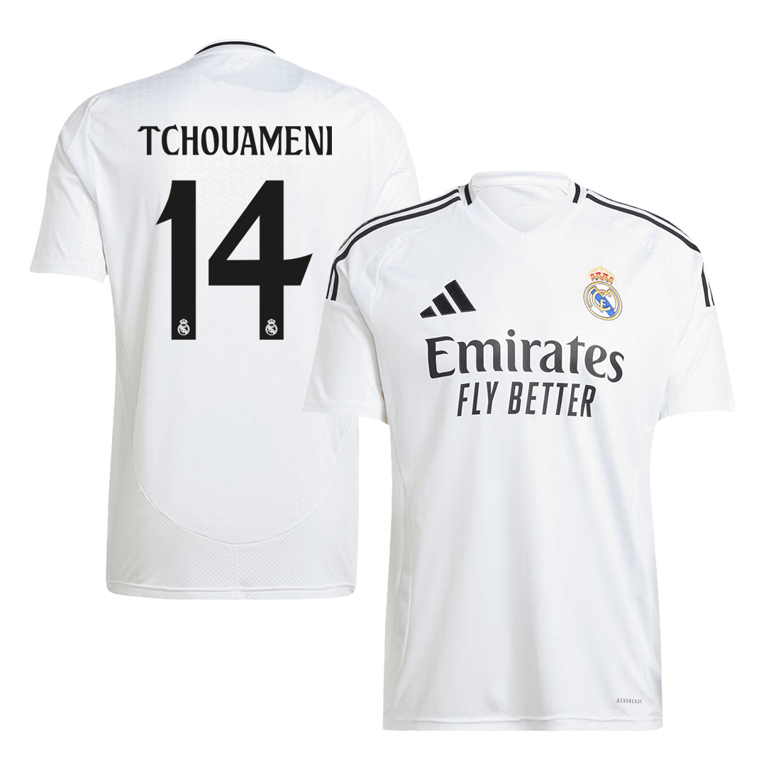 TCHOUAMENI #14 Real Madrid Home Soccer Jersey