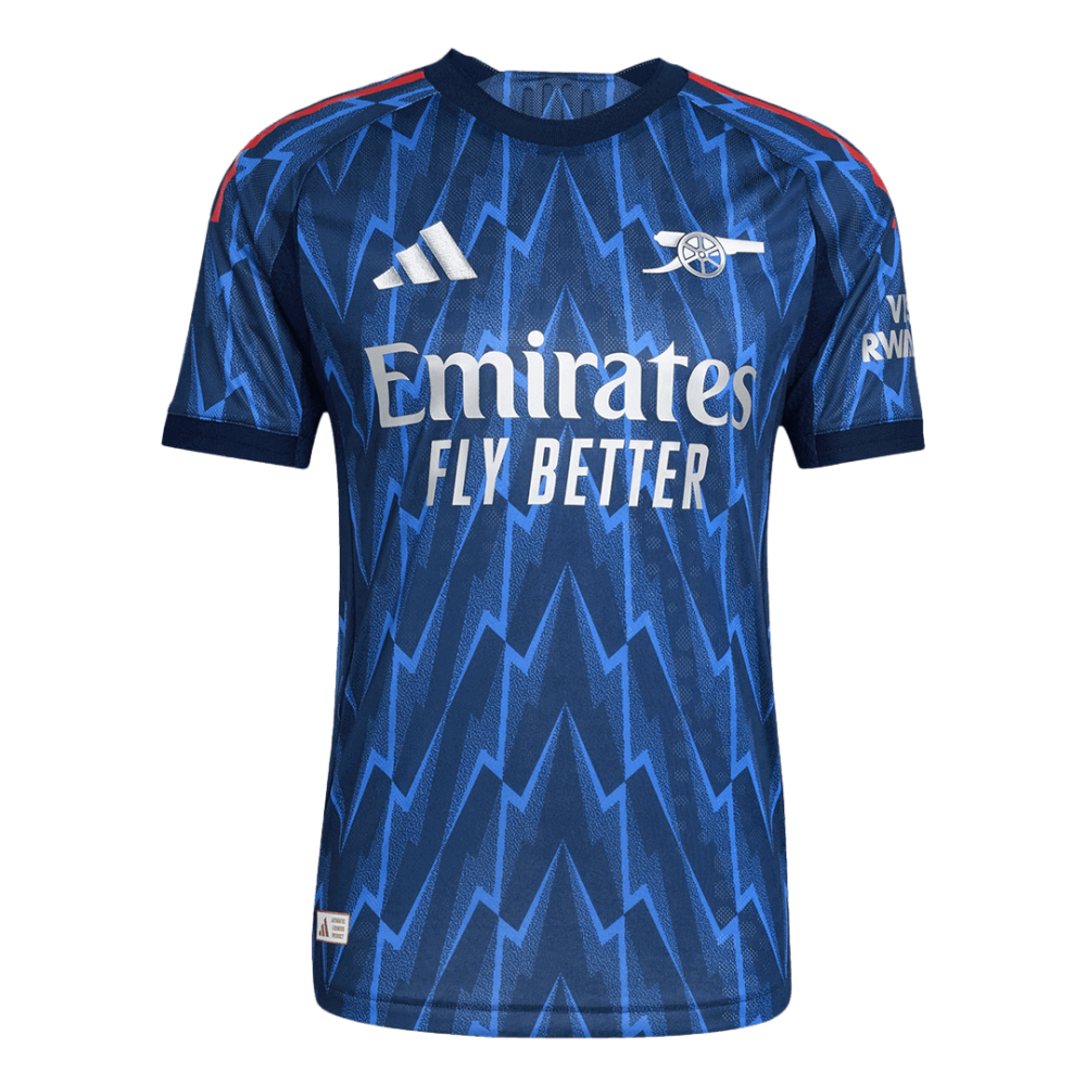 ØDEGAARD #8 Arsenal Away Authentic Soccer Jersey 2025/26