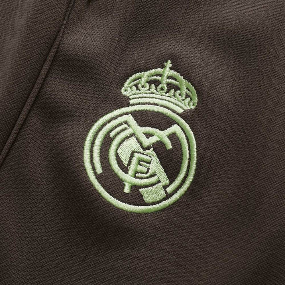 Real Madrid 1/4 Zip Tracksuit 2025/26 Kids Green