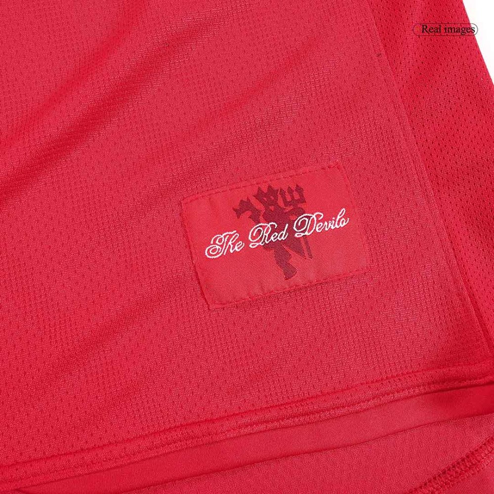 Vintage Soccer Jersey SCHOLES #18 Manchester United Home Long Sleeve 2007/08