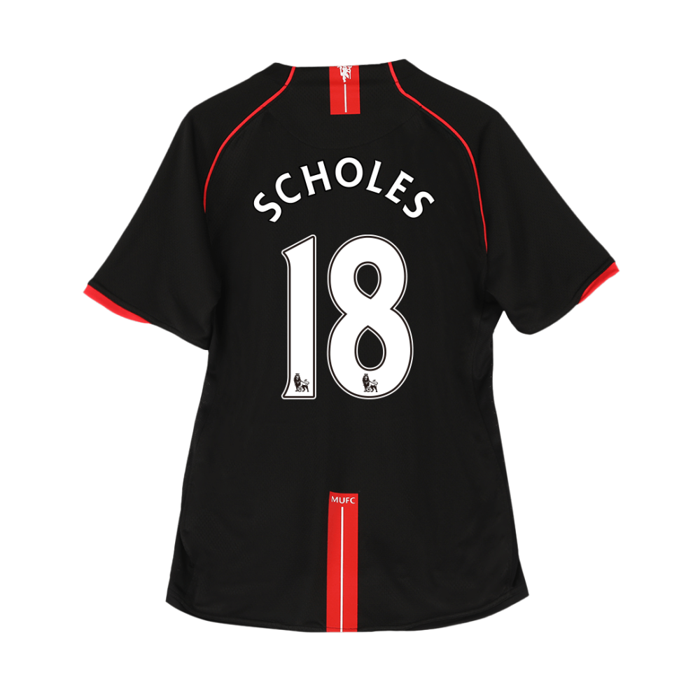 Vintage Soccer Jersey SCHOLES #18 Manchester United Away 2007/08