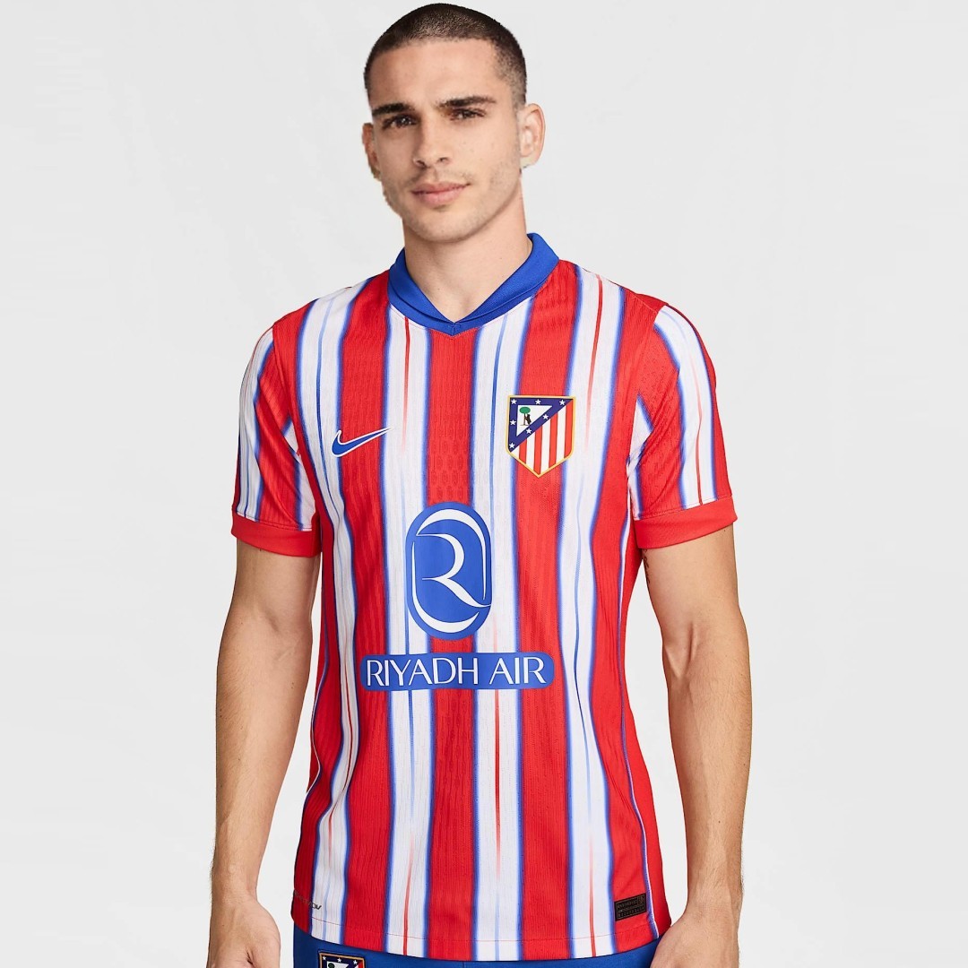 Atletico Madrid Home Authentic Soccer Jersey