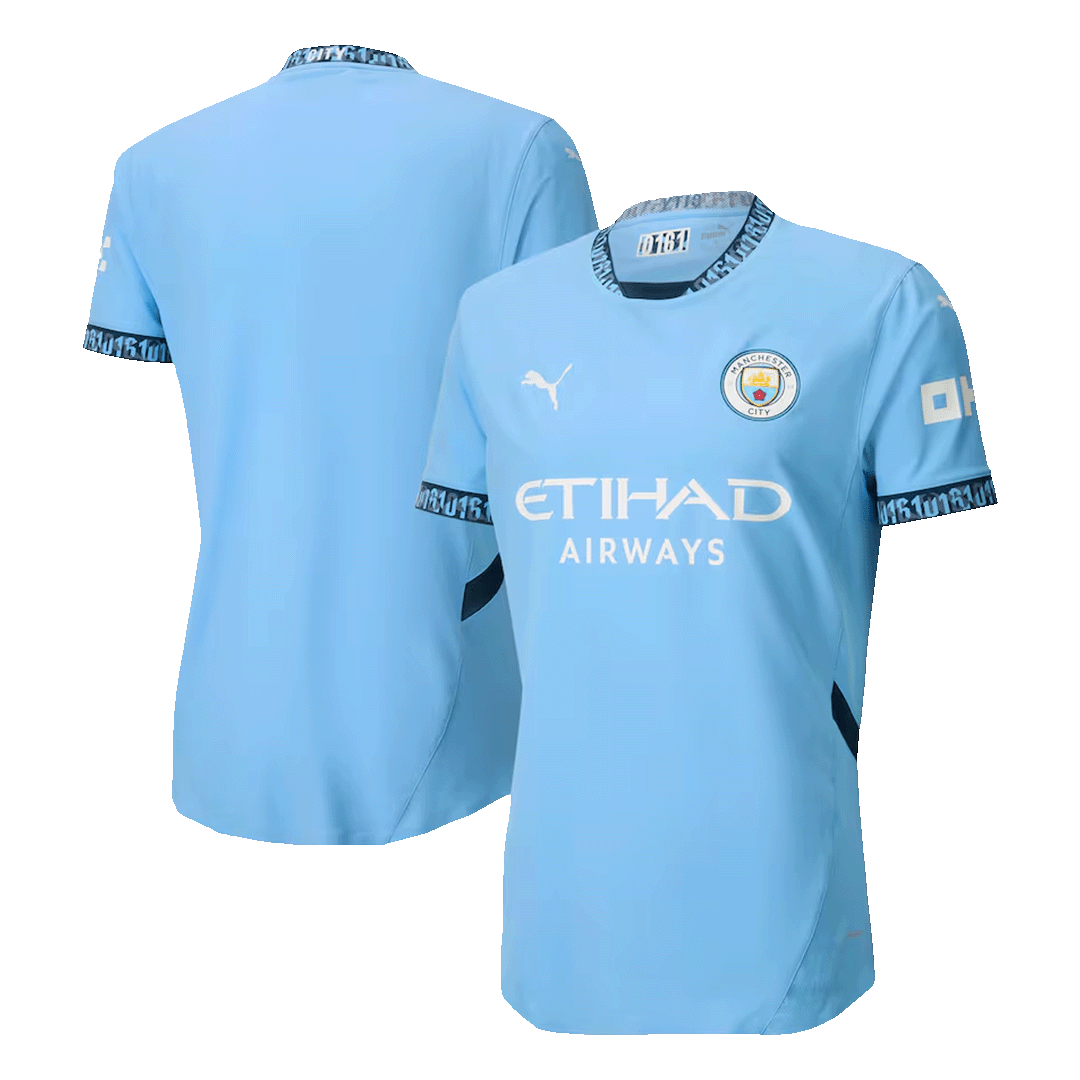 Manchester City Home Authentic Soccer Jersey