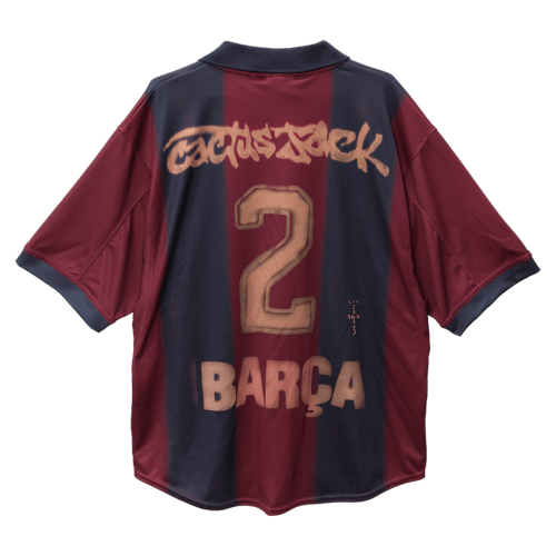 Vintage Soccer Jersey Barcelona X CJ Home 2000/01