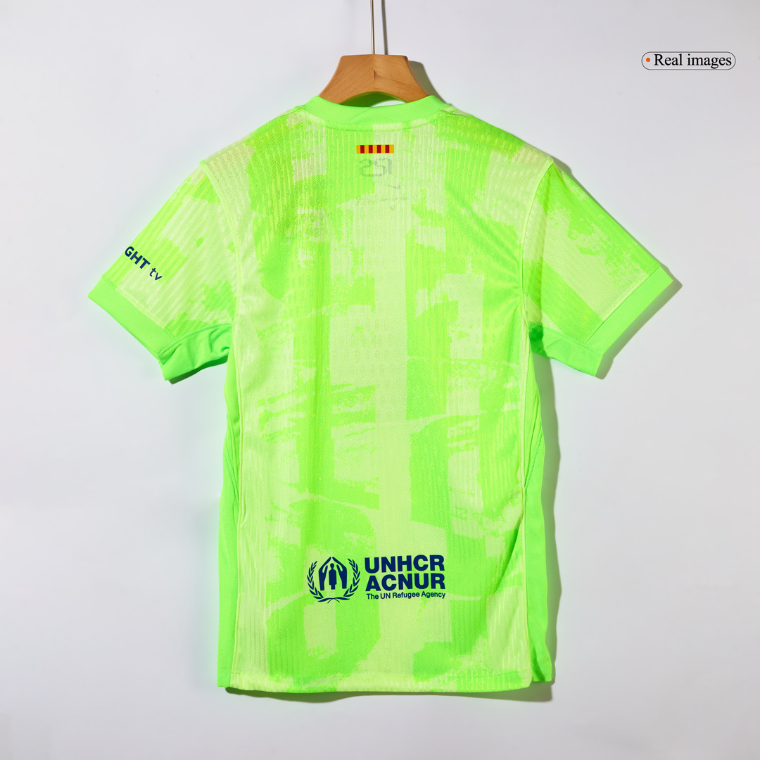 Barcelona Third Away Authentic Soccer Jersey -（Spotify Logo Without Text）