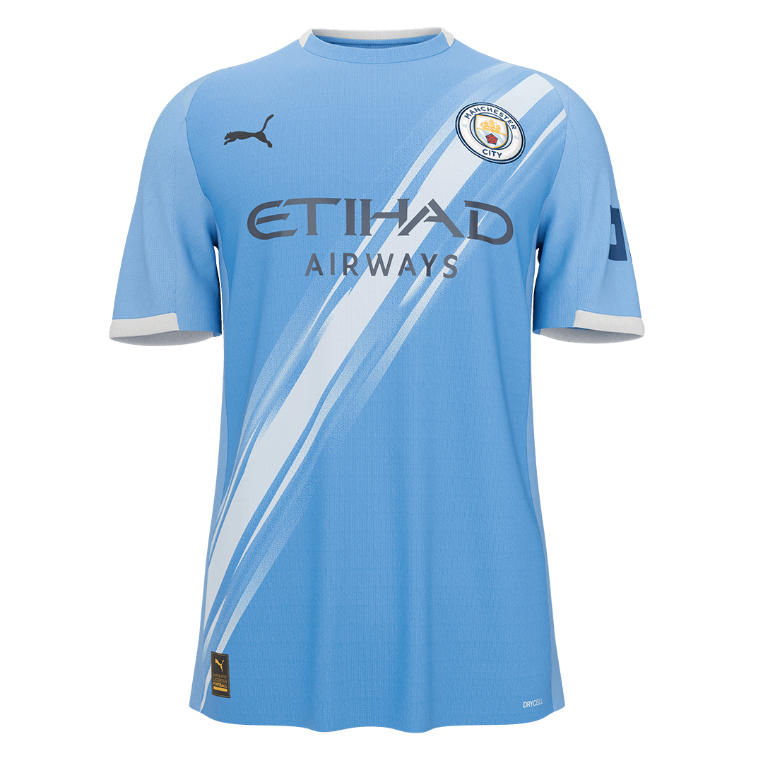 REIJNDERS #4 Manchester City Home Soccer Jersey 2025/26