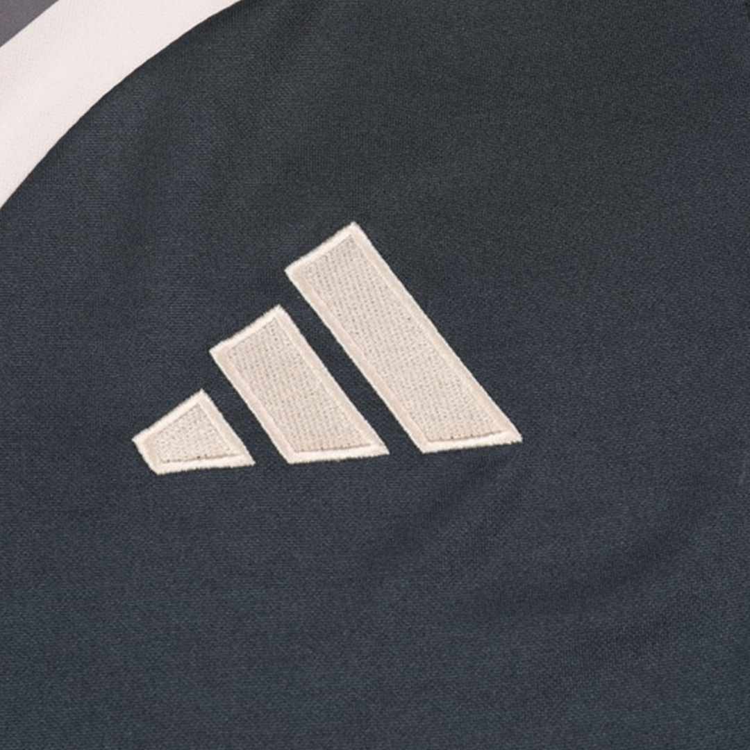 Real Madrid 1/4 Zip Tracksuit Gray
